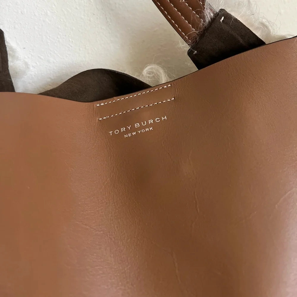 EUC Tory Burch Rory in Shearling tote $1,295